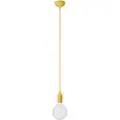 Creative Cables Med Bulb Silikone Farverig Pendellampe Med Tekstilkabel