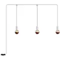 Creative Cables Med Bulb E-snake Eiva Ip65 Udendørslampe Med 3 Lyskilder Og Roset