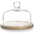 Ibili 18 Cm Glasplade Med Træbund