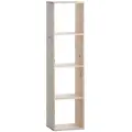 Wellhome 4-rums Opbevaringskube Til Maling Lakering Eller Bejdsning 36x30x139.3 Cm