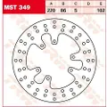 TRW Round Yamaha Xt 600 89 Bagbremseskive