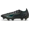 Puma ULTRA 6 MATCH MxSG Football Boots Unisex, Shoes, Black/Fizzy Light/Green Terrain, 43