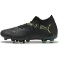 Puma FUTURE 8 MATCH FG/AG Football Boots Women, Shoes, Black/Fizzy Light/Green Terrain, 38.5