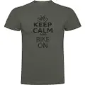 Kruskis Keep Calm And Bike On T-shirt Med Korte ærmer