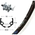 Winora Rigida Zac 19 Qr Dynamo Shimano Dh3n72 Landevejscyklens Forhjul