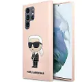Karl Lagerfeld Ikonik Samsung Galaxy S23 Ultra 5G Silikone Cover - Pink