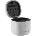 Telesin Vandtæt Oplader Med 3 Slots Allin Box + 2 Batterier Til Gopro Hero 12/11/10/9 Actionkamera Tilbehør
