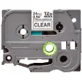Brother Tape 24mm Tze-s151 Sort/gennemsigtig Ekstra Stærk