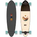 Long Island Longboards Gloomer 35"X9" Pintail Skateboard mønster