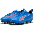 Puma ULTRA 6 PLAY FG/AG Football Boots Youth, Shoes, Ultra Blue/White/Glowing Red, 37