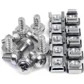 StarTech.com 50 Pkg M6 Mounting Screws And Cage Nuts For Server Rack Cabinet