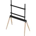 Gembird TV floor stand 55 - 86" black/wood