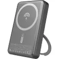 Dudao Powerbank 10000 mAh PD 22,5 W med MagSafe og stander – Grå