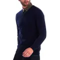 Barbour Barbourtil mænd. MKN0341 Essential V marineblå trøje (L), Casual, Bomuld