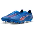 Puma ULTRA 6 PRO FG/AG Football Boots Unisex, Shoes, Ultra Blue/White/Glowing Red, 43