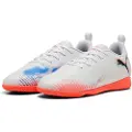Puma FUTURE 8 PLAY Futsal Boots Youth, Shoes, White/Black/Glowing Red, 34