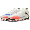 Puma FUTURE 8 PRO FG/AG Football Boots Unisex, Shoes, White/Black/Glowing Red, 44