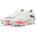 Puma FUTURE 8 MATCH MxSG Football Boots Unisex, Shoes, White/Black/Glowing Red, 44