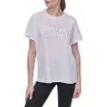 DKNY DKNYtil kvinder. DP5T1346 Oversize T-shirt hvid (XS), Casual, Bomuld, Korte ærmer