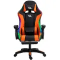 Powergaming Led Rgb Gamingstol Med Fodstøtte