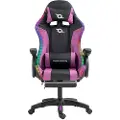 Powergaming Led Rgb Gamingstol Med Fodstøtte