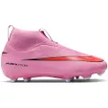 Nike Jr. Mercurial Superfly 10 Academy-high top-fodboldstøvler til flere typer underlag til mindre/større børn - Pink