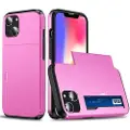 Mtp Products iPhone 15 Hybrid Cover med Glidekortholder - Pink