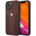 BMW Bmhcp13srsppr Iphone 13 Mini 5.4 Leather Curve Perforate Telefon Etui
