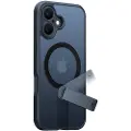 Torras Pstand Spin-etui til iPhone 16 (sort)