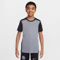 Nike Academy Dri-FIT-fodboldtrøje til større børn - grå