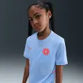 Nike Kortærmet Erling Haaland Academy Dri-FIT-fodboldtrøje til større børn - blå