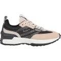 Pepe Jeans Pepe Jeanstil kvinder. PLS600018 Lucky Party læder-sneakers sort (39), Fast, Blonder, Casual