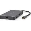 Nedis Guld Ccbw64250at02 7-i-1 Multiport Usb-adapter Usb 3.2 Gen 1 Usb-c M-micro Sd/rj45 H/sd/usb-c H/2x Hdmi/2x Usb-a H 5gbps Belagt 0.2 M