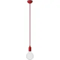Creative Cables Med Bulb Silikone Farverig Pendellampe Med Tekstilkabel