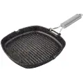 Supreme Stengrill Sammenklappeligt Håndtag Stribet 28 Cm