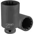 JBM 1/2´´ Topnøgleindsats Med 12 Punkter 35 Mm
