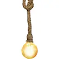 Matel Vintage Pendellampe E27 Reb 1 M