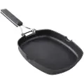 Supreme Støbt Aluminiumsgrill Med Glat Sammenklappeligt Xylanhåndtag 24 Cm