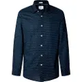 Pepe Jeans Pepe Jeanstil mænd. PM3090837 Craig navy skjorte (S), Casual, Bomuld, Lange ærmer, Blå