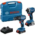 Bosch Gdr 18v-215 + Gsb 185 Elektrisk Skruetrækker