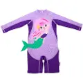 Zoocchini Siren Baby Heldragt Med Lange ærmer Upf 50