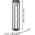 Eglo Martano Solcelle Stander Sensor 340Lm 2000Ma Sort
