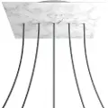 Creative Cables Kroq405lf105 Xxl Rose-one Square Carrara Marmor Rosesæt