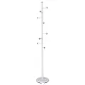 Wellhome Glat Metal Knagerække Med 6 Bøjler Og 2 Kroge Hver 28.5x28.5x171 Cm