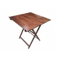 Wellhome Sammenklappeligt Sengebord I Bøg Med Valnøddefinish 70x50x76 Cm