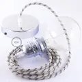 Creative Cables Rd54 Stripes 50 Cm Hængende Lampe Pendel Til Lampeskærm