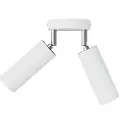 Creative Cables Med Bulb 2-pære Lampe Med Tub-e14 Skærm Og Rund Roset-
