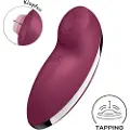 Satisfyer Tap & Climax 2 - 2in1 klitoris stimulator og vibrator (rød)