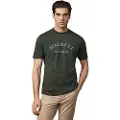 Hackett Londontil mænd. HM5000019 Logo Classic Fit T-shirt grøn (XXL), Casual, Bomuld, Korte ærmer
