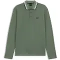 Boss green BOSStil mænd. 50536609 Plisy grøn polo shirt (L), Casual, Bomuld, Lange ærmer